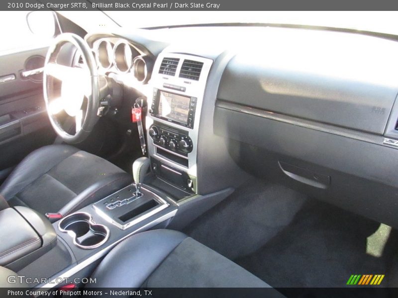 Brilliant Black Crystal Pearl / Dark Slate Gray 2010 Dodge Charger SRT8