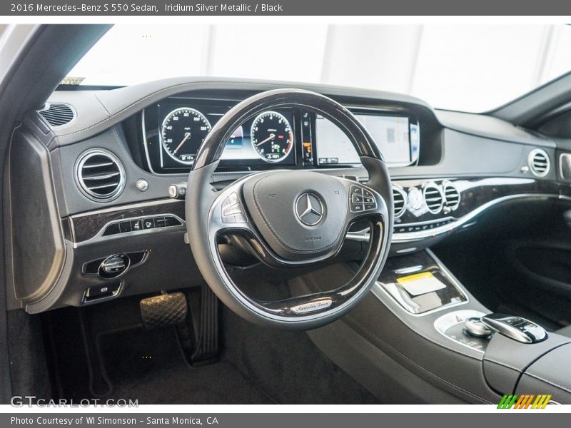 Iridium Silver Metallic / Black 2016 Mercedes-Benz S 550 Sedan