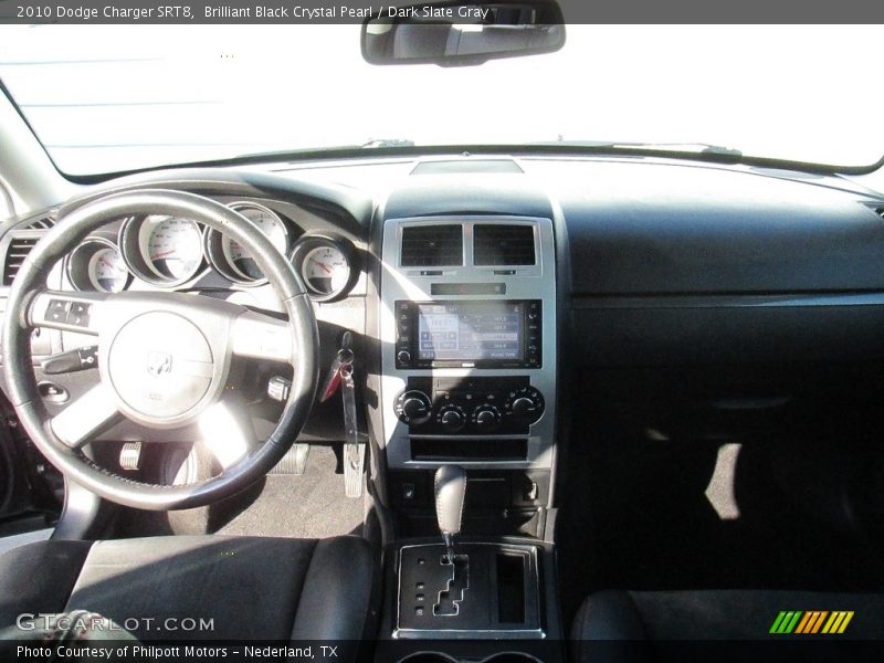 Brilliant Black Crystal Pearl / Dark Slate Gray 2010 Dodge Charger SRT8