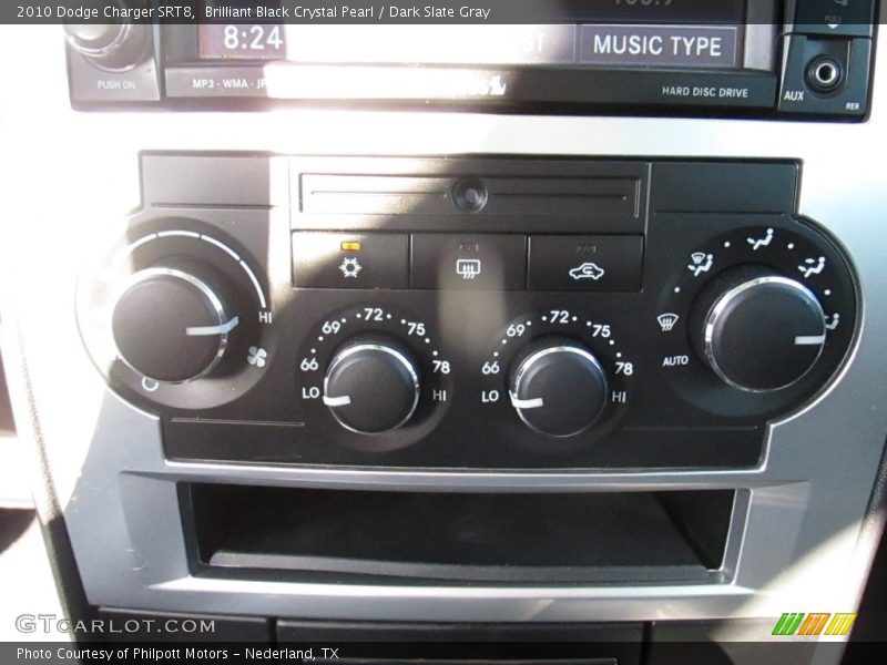 Brilliant Black Crystal Pearl / Dark Slate Gray 2010 Dodge Charger SRT8