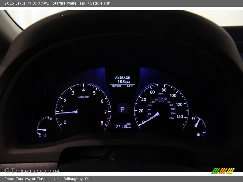 Starfire White Pearl / Saddle Tan 2015 Lexus RX 350 AWD