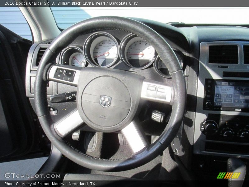 Brilliant Black Crystal Pearl / Dark Slate Gray 2010 Dodge Charger SRT8