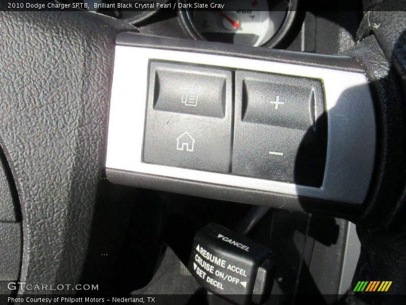 Brilliant Black Crystal Pearl / Dark Slate Gray 2010 Dodge Charger SRT8