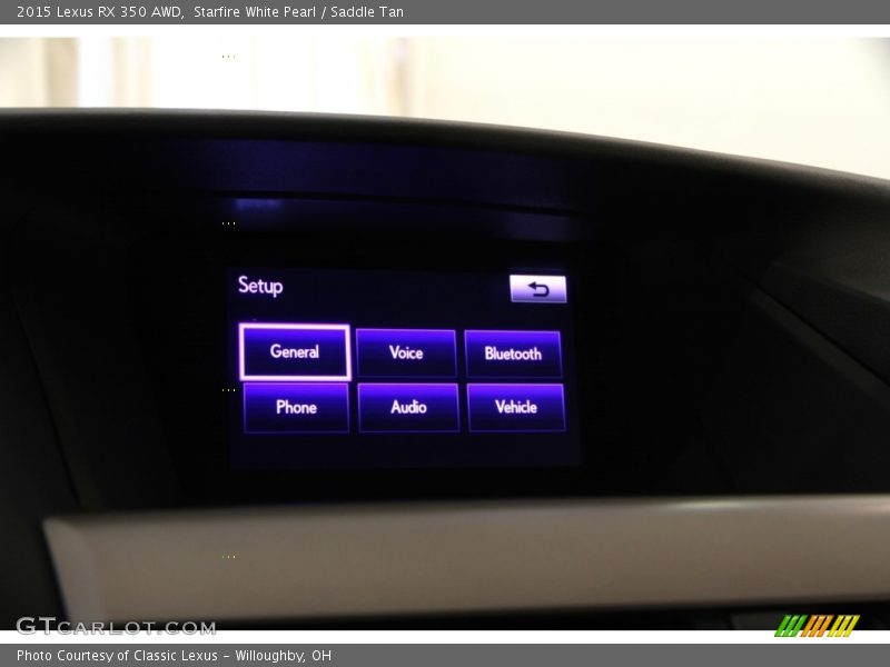Starfire White Pearl / Saddle Tan 2015 Lexus RX 350 AWD