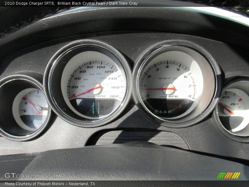 Brilliant Black Crystal Pearl / Dark Slate Gray 2010 Dodge Charger SRT8