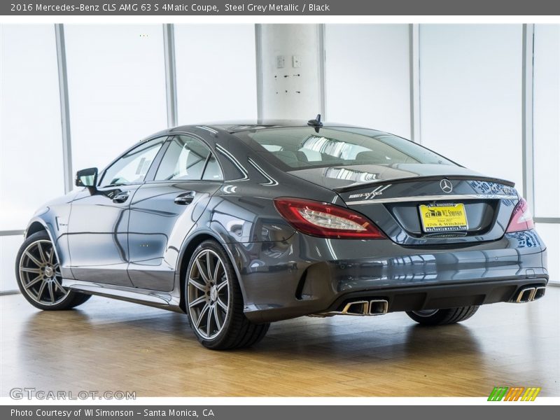 Steel Grey Metallic / Black 2016 Mercedes-Benz CLS AMG 63 S 4Matic Coupe
