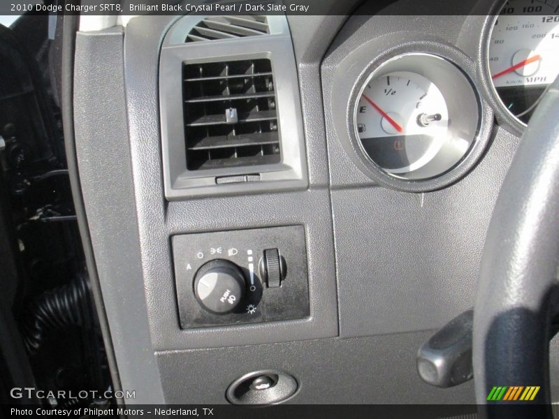Brilliant Black Crystal Pearl / Dark Slate Gray 2010 Dodge Charger SRT8