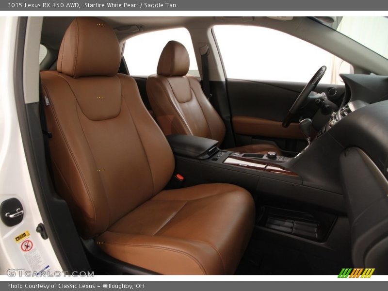 Starfire White Pearl / Saddle Tan 2015 Lexus RX 350 AWD