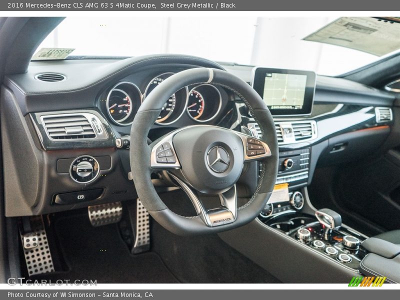 Steel Grey Metallic / Black 2016 Mercedes-Benz CLS AMG 63 S 4Matic Coupe