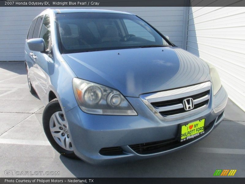 Midnight Blue Pearl / Gray 2007 Honda Odyssey EX