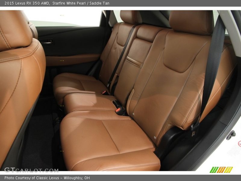 Starfire White Pearl / Saddle Tan 2015 Lexus RX 350 AWD