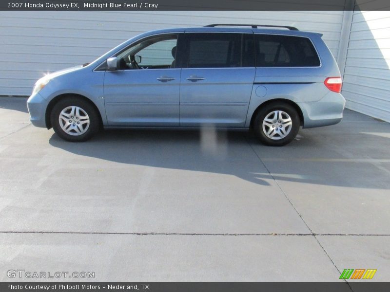 Midnight Blue Pearl / Gray 2007 Honda Odyssey EX