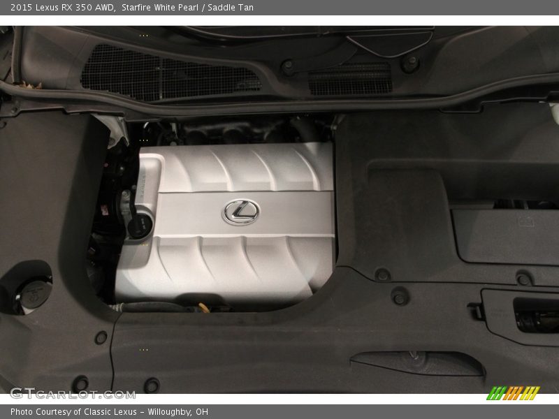 Starfire White Pearl / Saddle Tan 2015 Lexus RX 350 AWD
