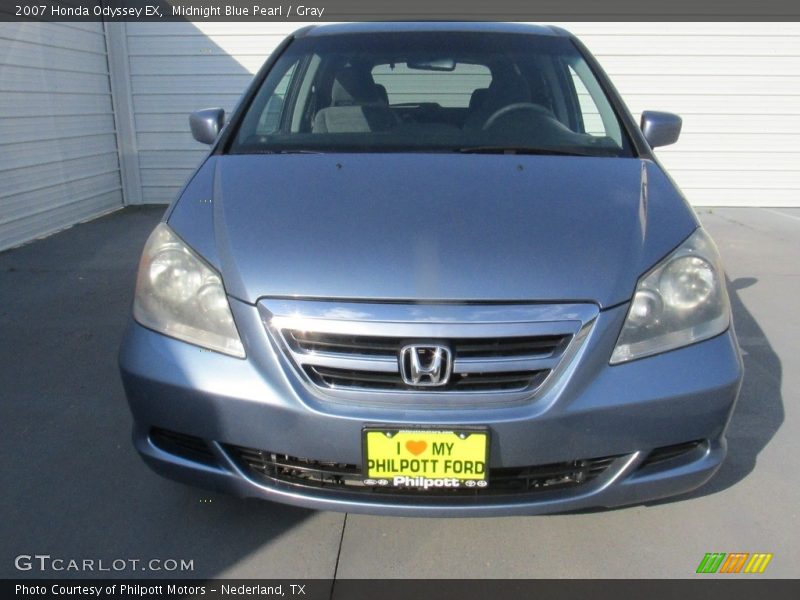 Midnight Blue Pearl / Gray 2007 Honda Odyssey EX