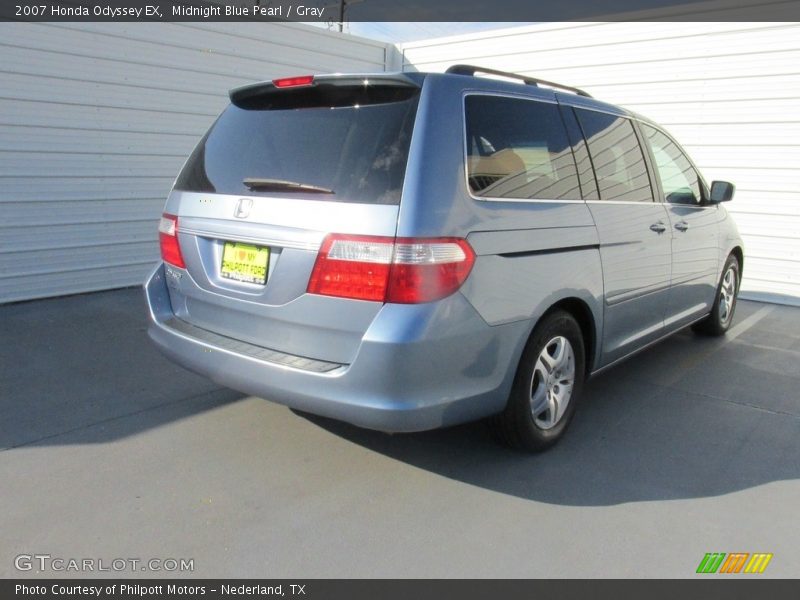 Midnight Blue Pearl / Gray 2007 Honda Odyssey EX