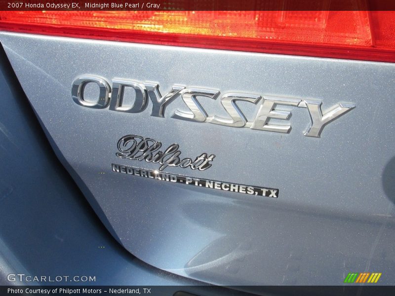 Midnight Blue Pearl / Gray 2007 Honda Odyssey EX