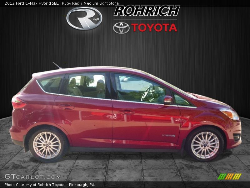 Ruby Red / Medium Light Stone 2013 Ford C-Max Hybrid SEL