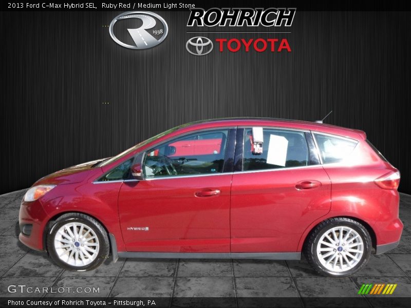 Ruby Red / Medium Light Stone 2013 Ford C-Max Hybrid SEL
