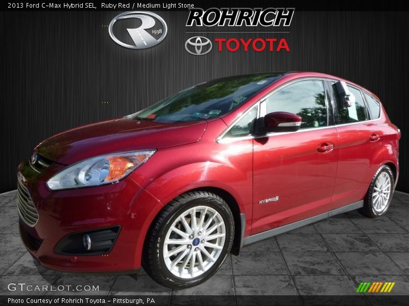 Ruby Red / Medium Light Stone 2013 Ford C-Max Hybrid SEL