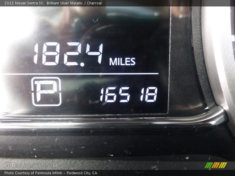 Brilliant Silver Metallic / Charcoal 2013 Nissan Sentra SV