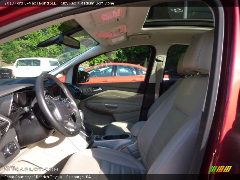Ruby Red / Medium Light Stone 2013 Ford C-Max Hybrid SEL