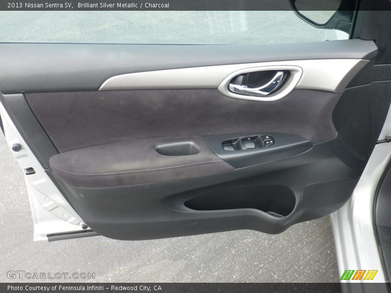 Brilliant Silver Metallic / Charcoal 2013 Nissan Sentra SV