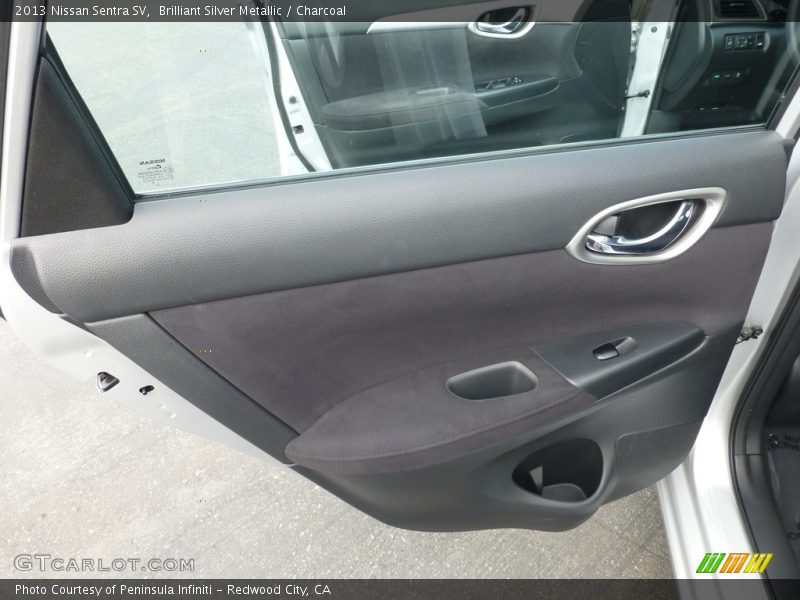 Brilliant Silver Metallic / Charcoal 2013 Nissan Sentra SV