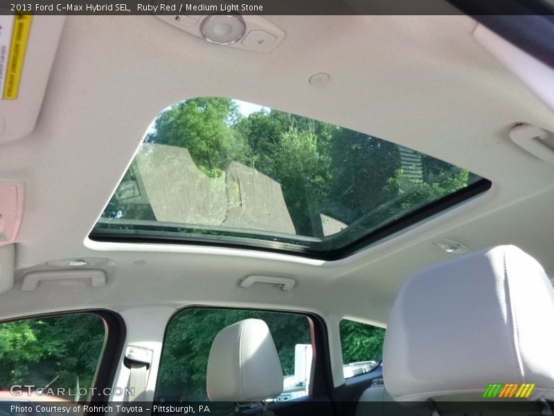 Ruby Red / Medium Light Stone 2013 Ford C-Max Hybrid SEL