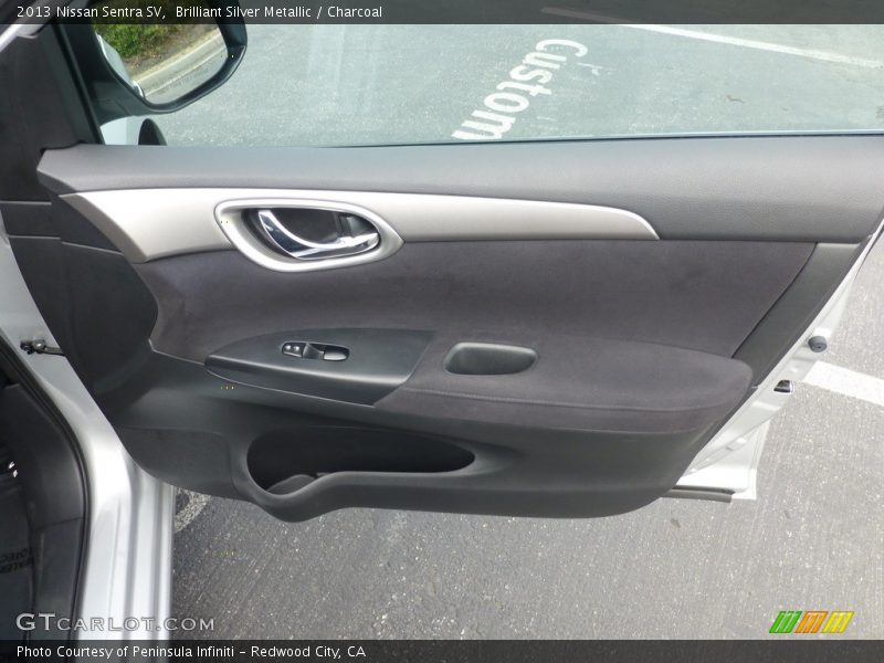 Brilliant Silver Metallic / Charcoal 2013 Nissan Sentra SV