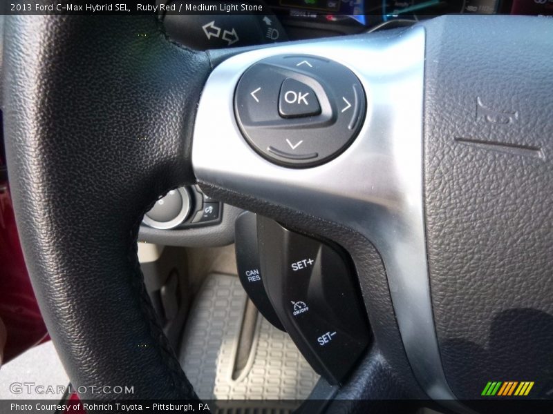 Ruby Red / Medium Light Stone 2013 Ford C-Max Hybrid SEL