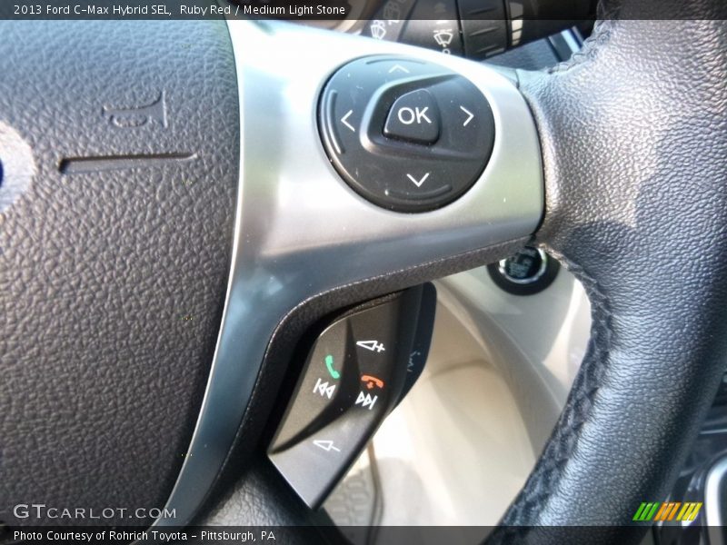 Ruby Red / Medium Light Stone 2013 Ford C-Max Hybrid SEL