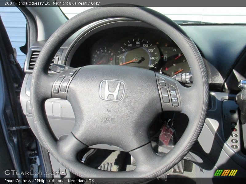 Midnight Blue Pearl / Gray 2007 Honda Odyssey EX