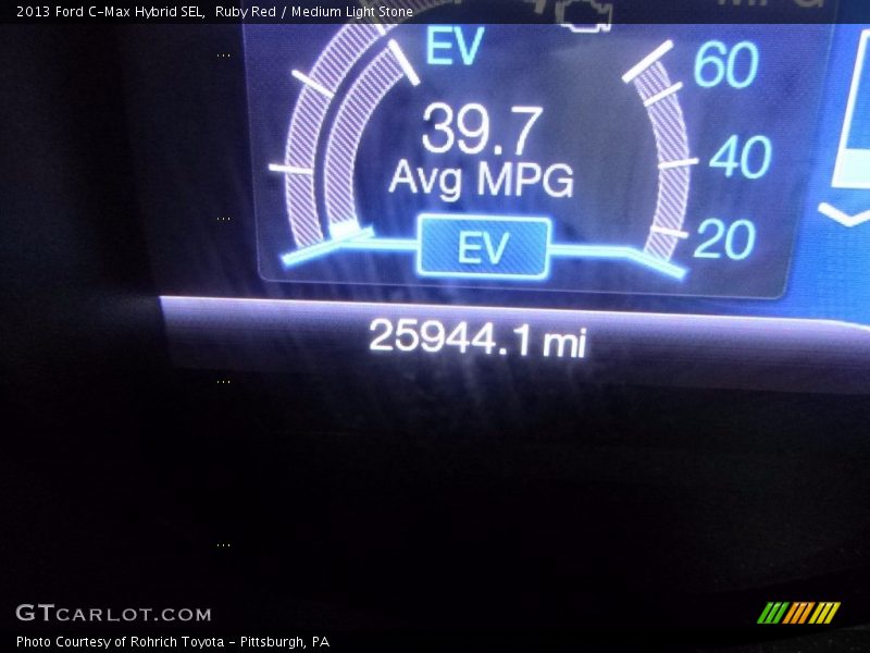 Ruby Red / Medium Light Stone 2013 Ford C-Max Hybrid SEL