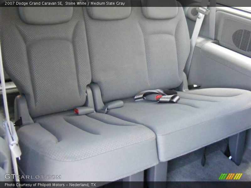 Stone White / Medium Slate Gray 2007 Dodge Grand Caravan SE