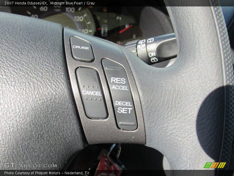 Midnight Blue Pearl / Gray 2007 Honda Odyssey EX