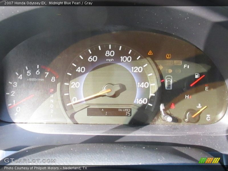 Midnight Blue Pearl / Gray 2007 Honda Odyssey EX
