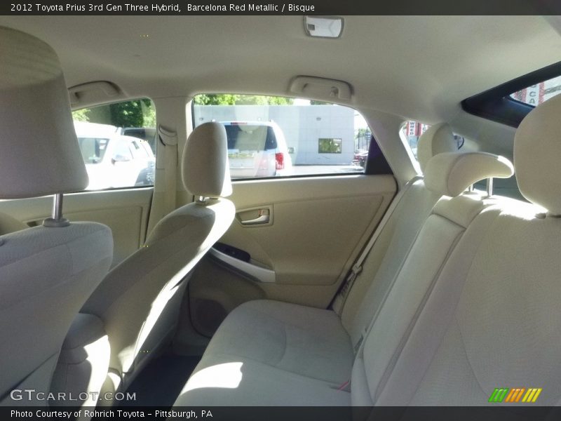 Barcelona Red Metallic / Bisque 2012 Toyota Prius 3rd Gen Three Hybrid