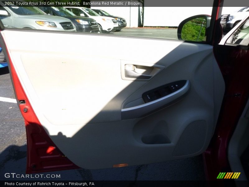 Barcelona Red Metallic / Bisque 2012 Toyota Prius 3rd Gen Three Hybrid