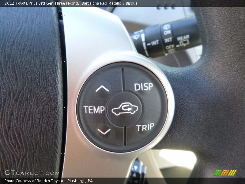 Barcelona Red Metallic / Bisque 2012 Toyota Prius 3rd Gen Three Hybrid