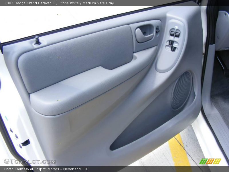 Stone White / Medium Slate Gray 2007 Dodge Grand Caravan SE