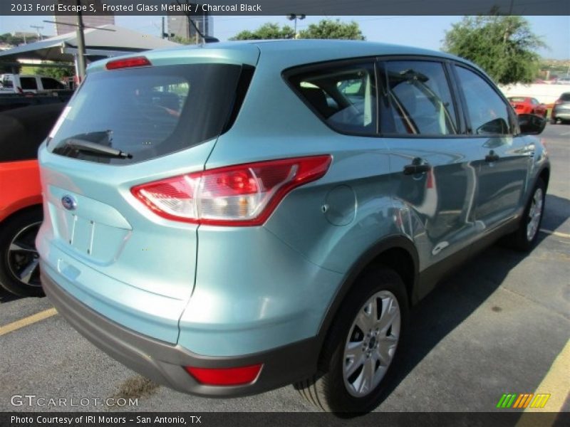 Frosted Glass Metallic / Charcoal Black 2013 Ford Escape S