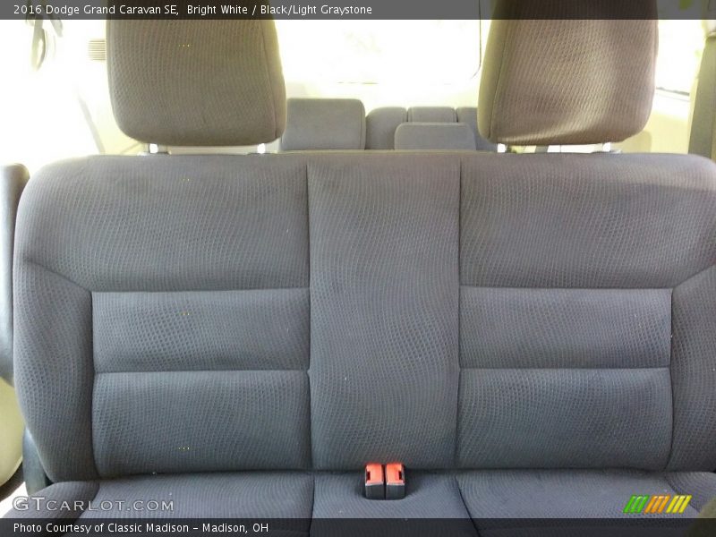 Bright White / Black/Light Graystone 2016 Dodge Grand Caravan SE
