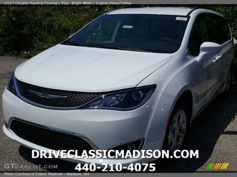 Bright White / Cognac/Alloy/Toffee 2017 Chrysler Pacifica Touring L Plus