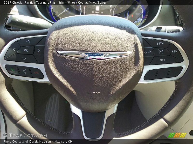 Bright White / Cognac/Alloy/Toffee 2017 Chrysler Pacifica Touring L Plus