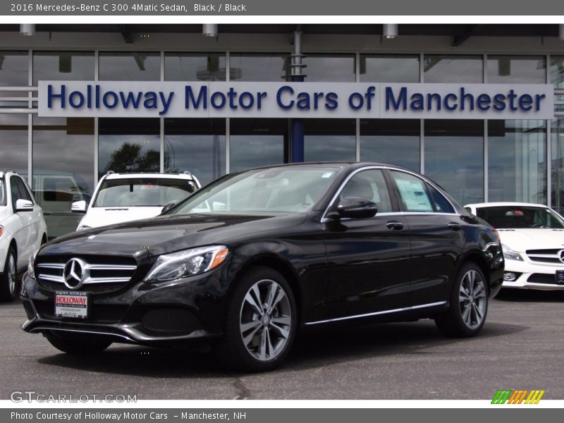 Black / Black 2016 Mercedes-Benz C 300 4Matic Sedan