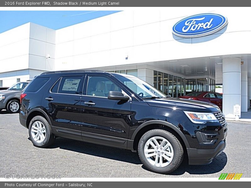 Shadow Black / Medium Light Camel 2016 Ford Explorer FWD