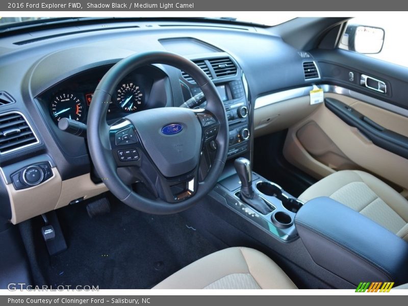 Shadow Black / Medium Light Camel 2016 Ford Explorer FWD