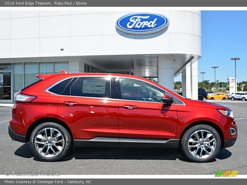 Ruby Red / Ebony 2016 Ford Edge Titanium