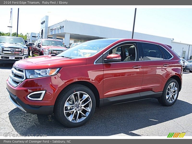 Ruby Red / Ebony 2016 Ford Edge Titanium