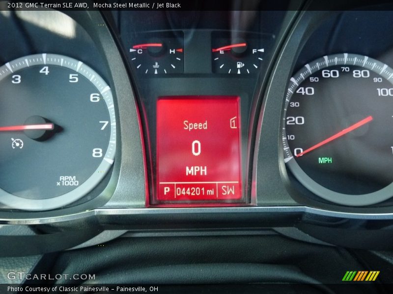 Mocha Steel Metallic / Jet Black 2012 GMC Terrain SLE AWD